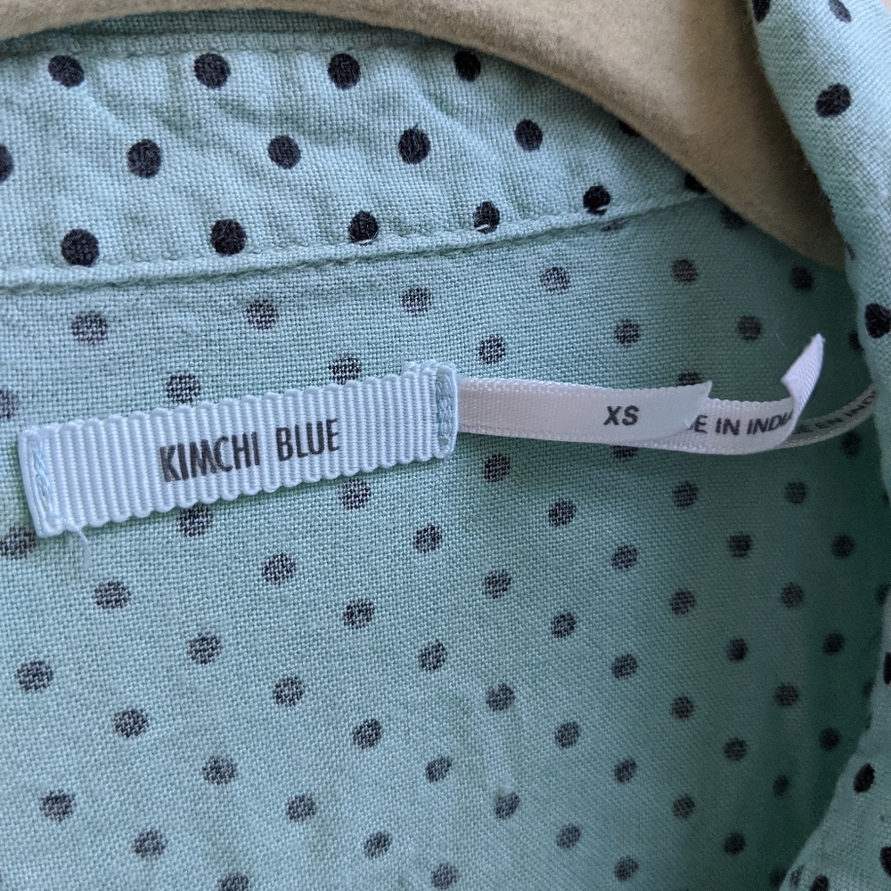 Kimchi Blue Mint Green Polka Dot Dress - XS - Picture 4 of 8